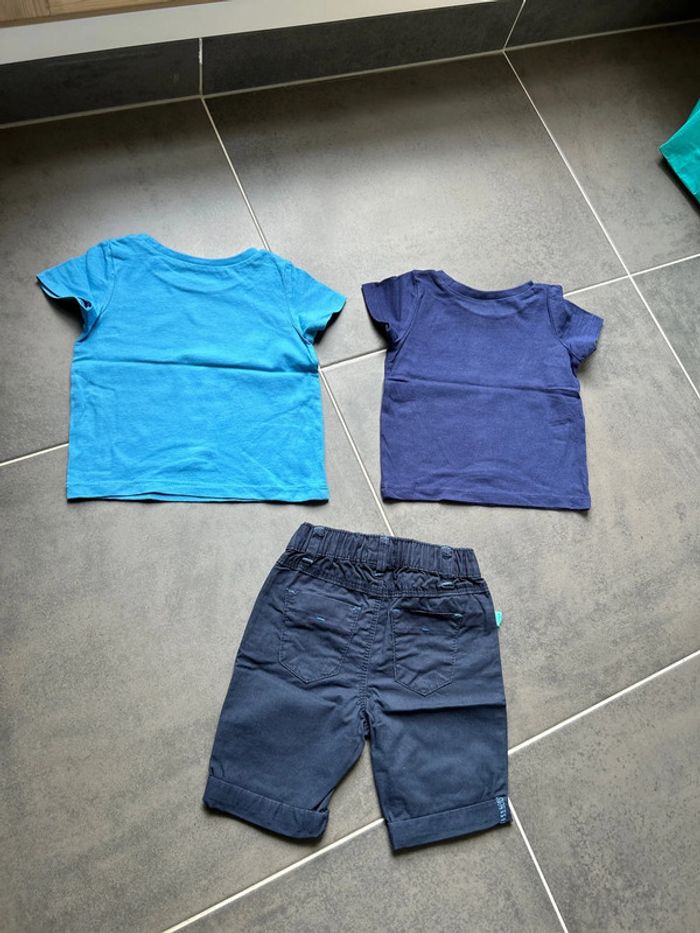 Lot de 3 articles: 2 t-shirts manches courtes et un short bermuda garçon in extenso - photo numéro 15