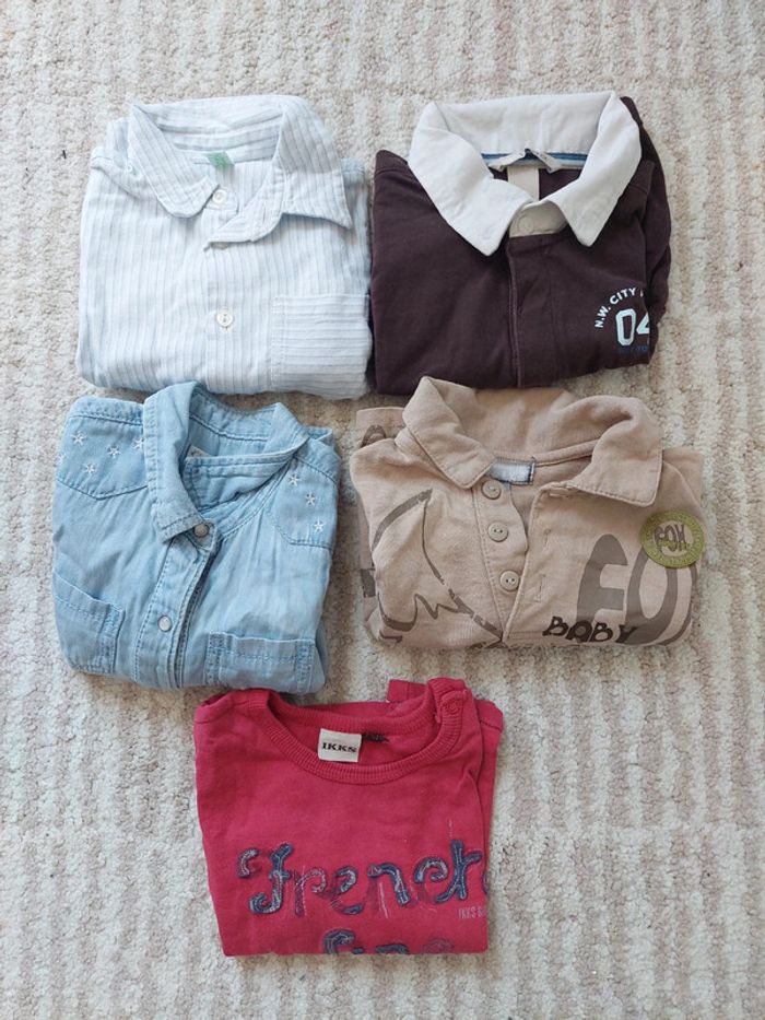 Lot de 5 hauts manches longues