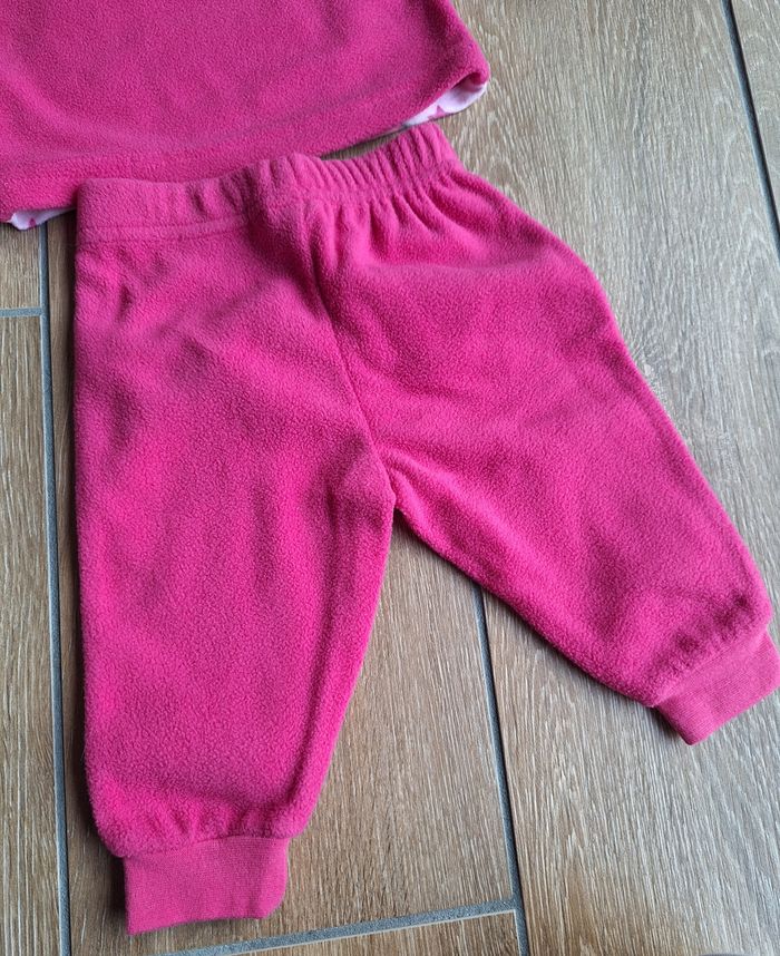Ensemble/pyjamas rose Minnie polaire 6 mois (67cm) Disney baby - photo numéro 8