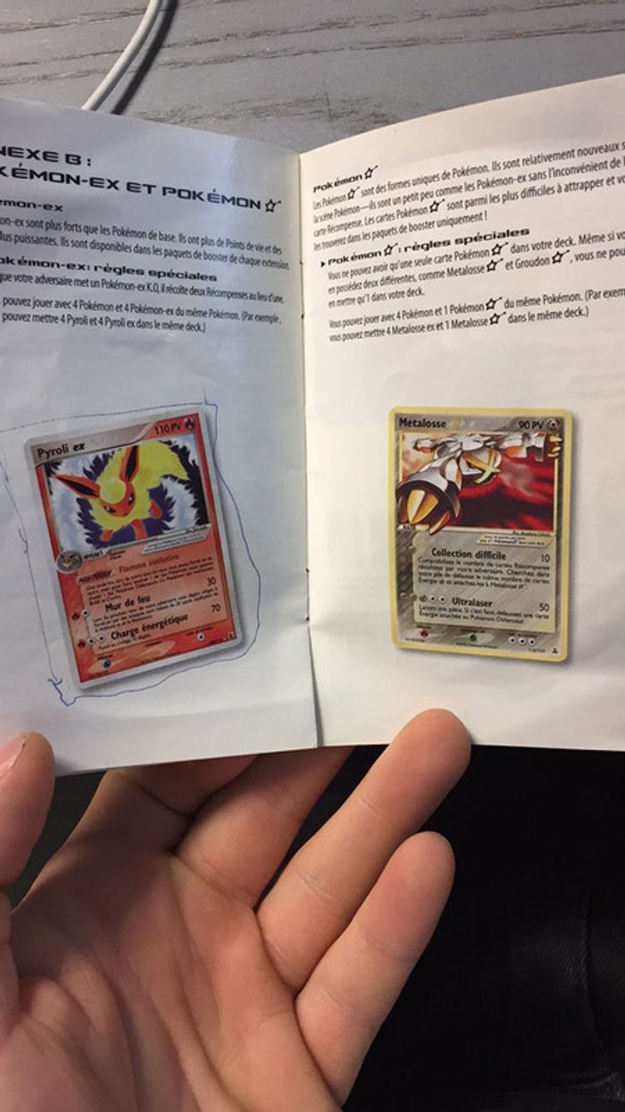 Livret de regles liste des cartes pokemon Pokémon Beebs