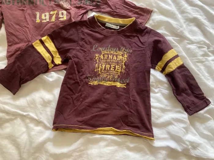 Lot de 2 tee shirt manches longues 3 ans