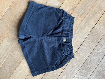 Short velours marine Vertbaudet 5 ans