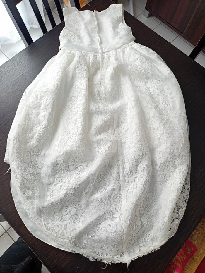 Robe de baptême/ mariage / événement 10ans- 140cm - photo numéro 4