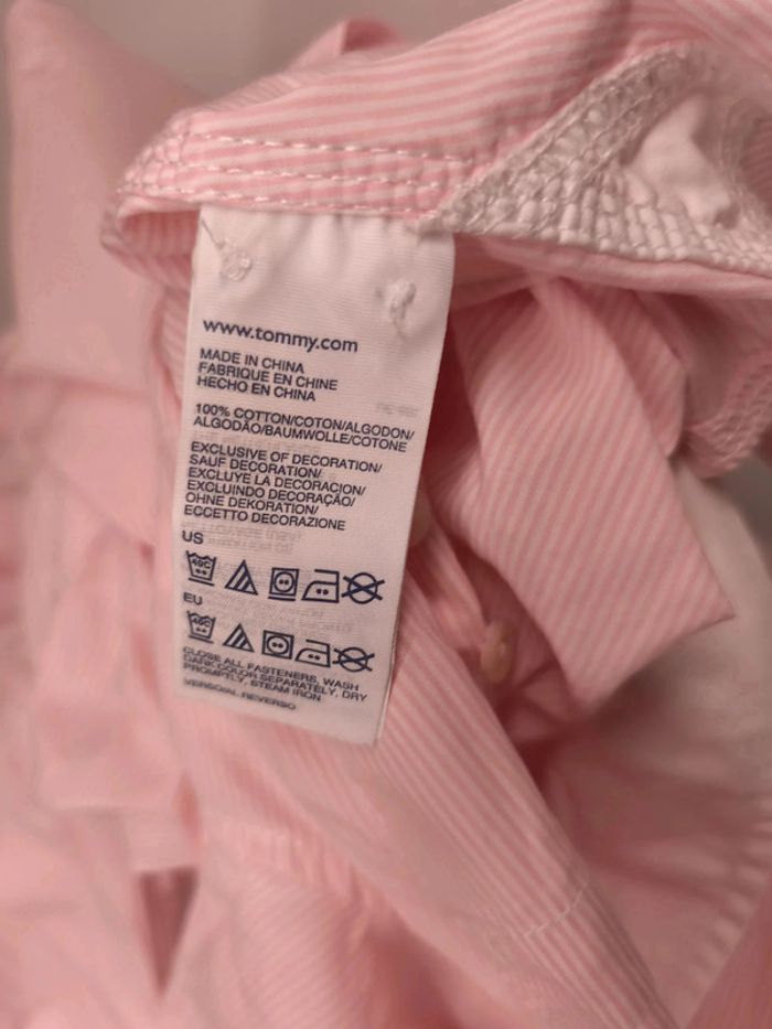 Chemise Tommy Hilfiger Femme Taille S Rose rayé - photo numéro 9