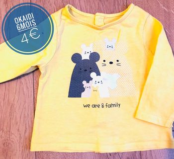Tee-shirt Okaidi en 6mois
