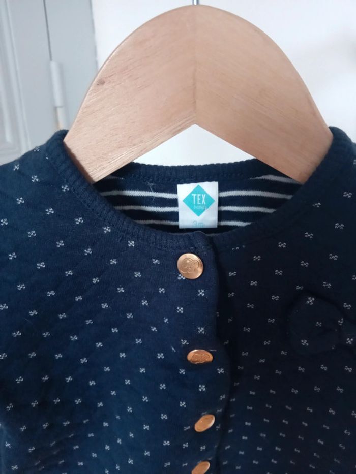 Gilet bleu marine - Tex - 3 mois - photo numéro 2