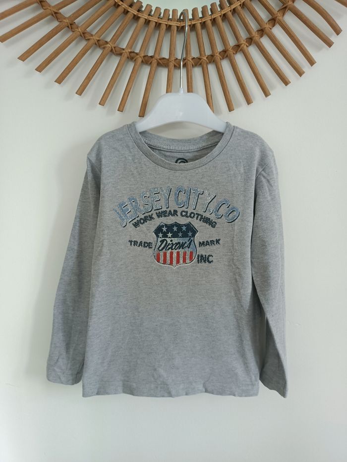Tee shirt ML gris 4ans