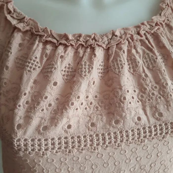 Top femme vieux rose taille S - photo numéro 2