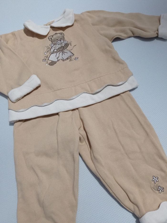Ensemble pantalon+ sweat molletonnée 18/24 mois - photo numéro 2