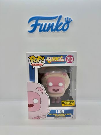Funko Pop Steven Universe Lion 213 Flocked Hot Topic 🇺🇸