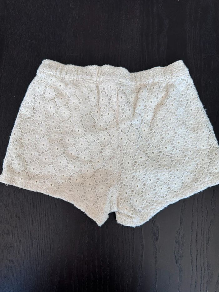 Short fille crème dentelle - photo numéro 2