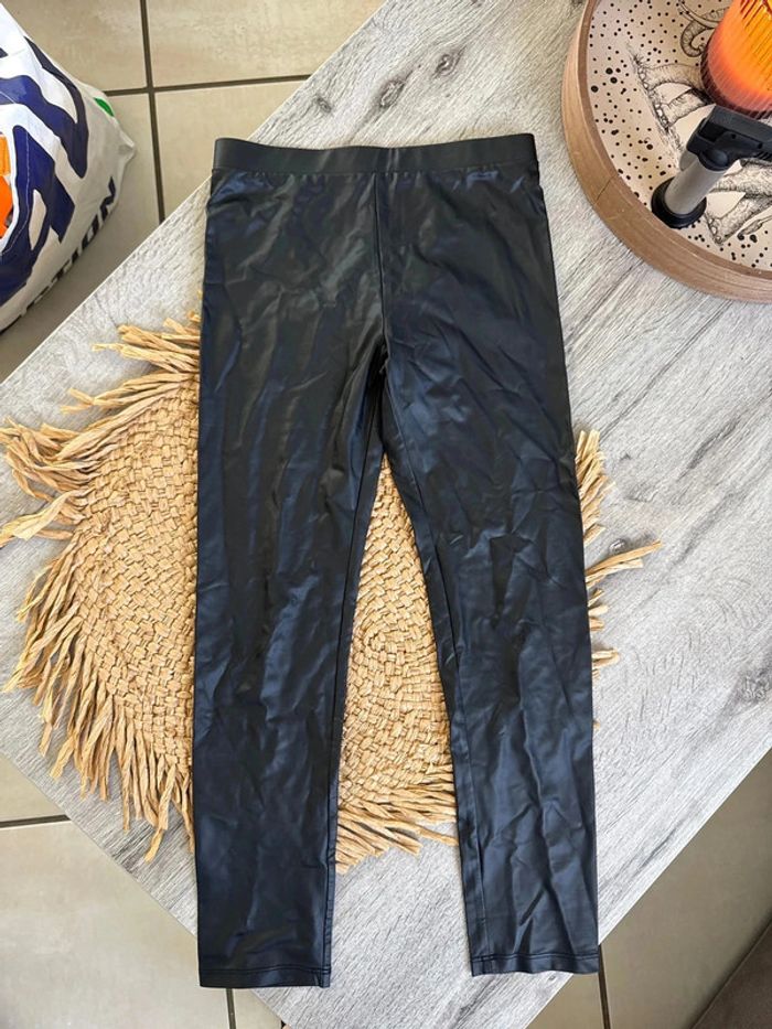Legging en simili cuir gemo 8 ans