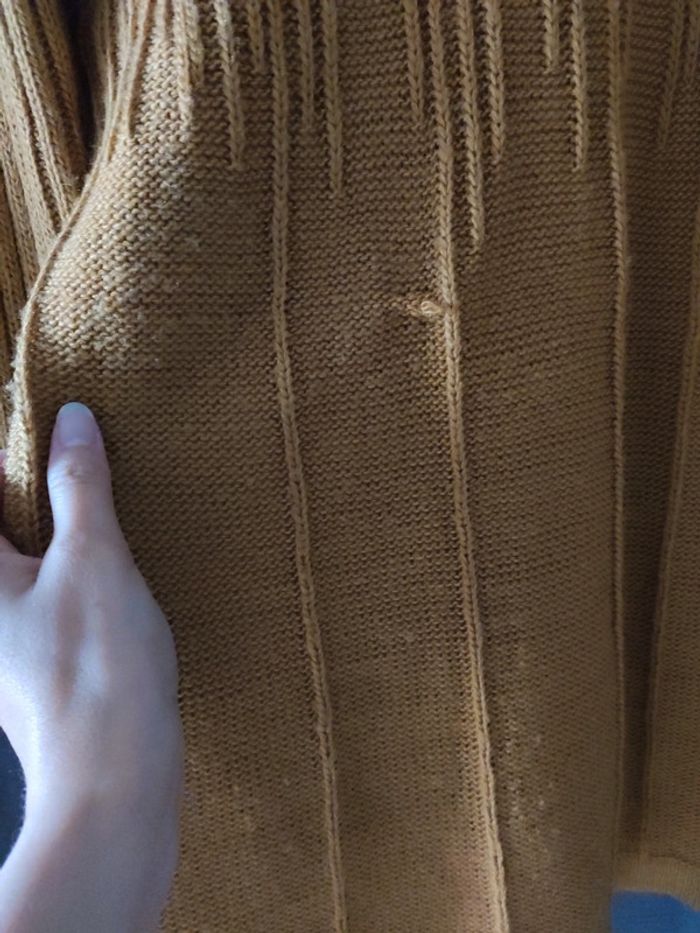 Robe pull moutarde - photo numéro 3