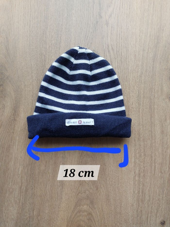 Bonnet "Elle est où la Mer?" 12/24 mois - photo numéro 2