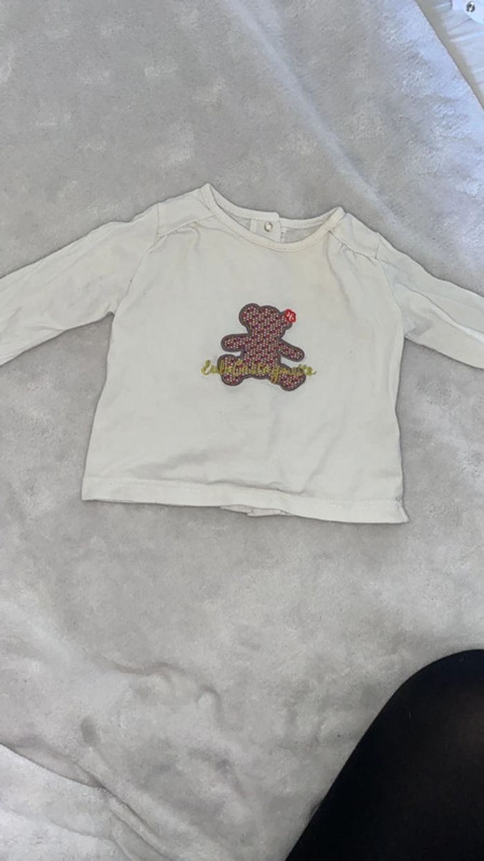 Lot de trois t-shirt manches longues lulu castagnette