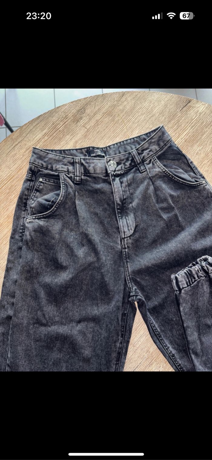 Jeans ballon taille haute - photo numéro 2