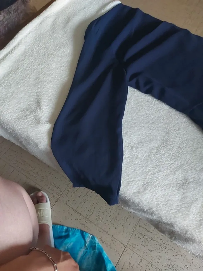 Haut bleu à manches - photo numéro 6