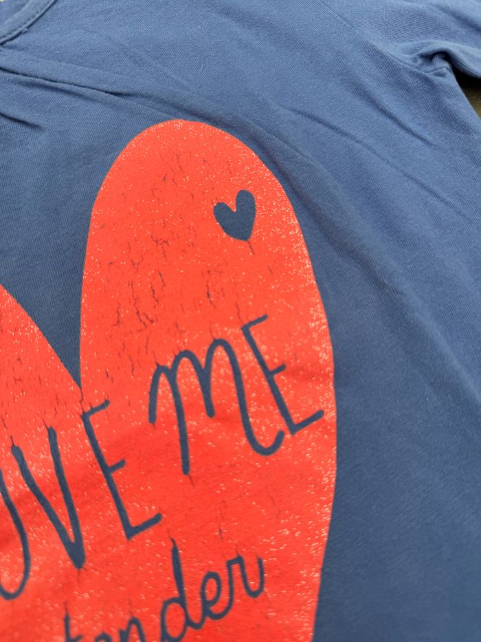 Tee-shirt manches longues bleu - photo numéro 2