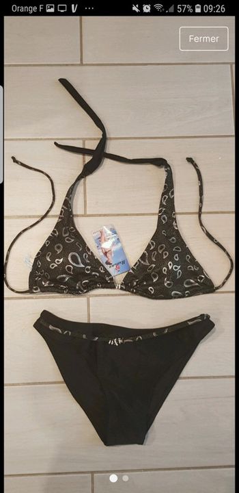 Maillot 2 pièces rembouré taille L