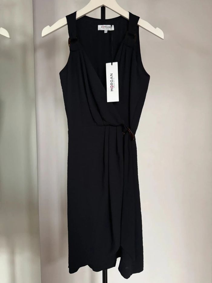 Robe d'été cache coeur noir