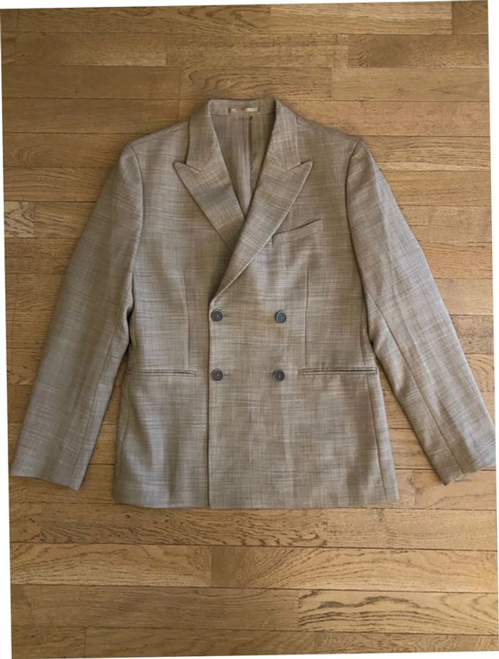 Blazer veste de costume Marron beige taille S Reserved neuf - photo numéro 2