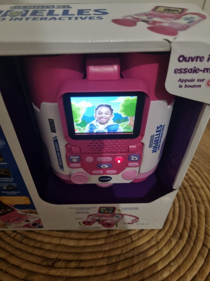 Vtech  genius xl jumelles vidéo interactive rose - photo numéro 4