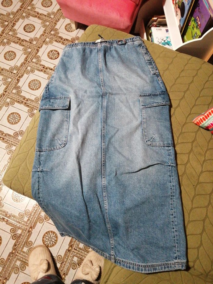 Jupe longue en jean zara