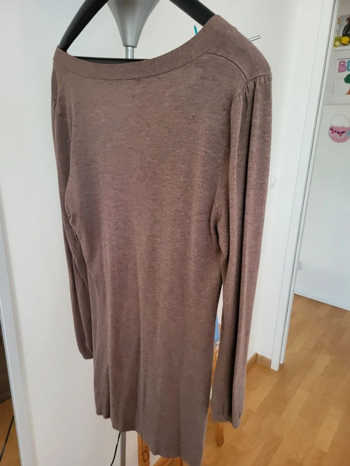 Robe pull marron clair - photo numéro 4