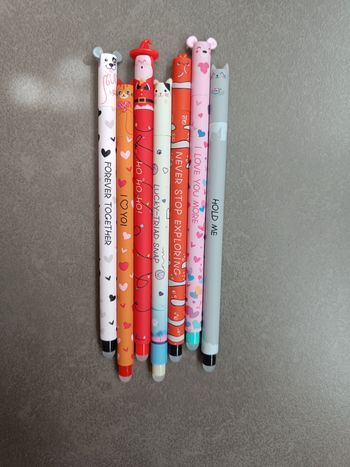 7 stylos effaçables 