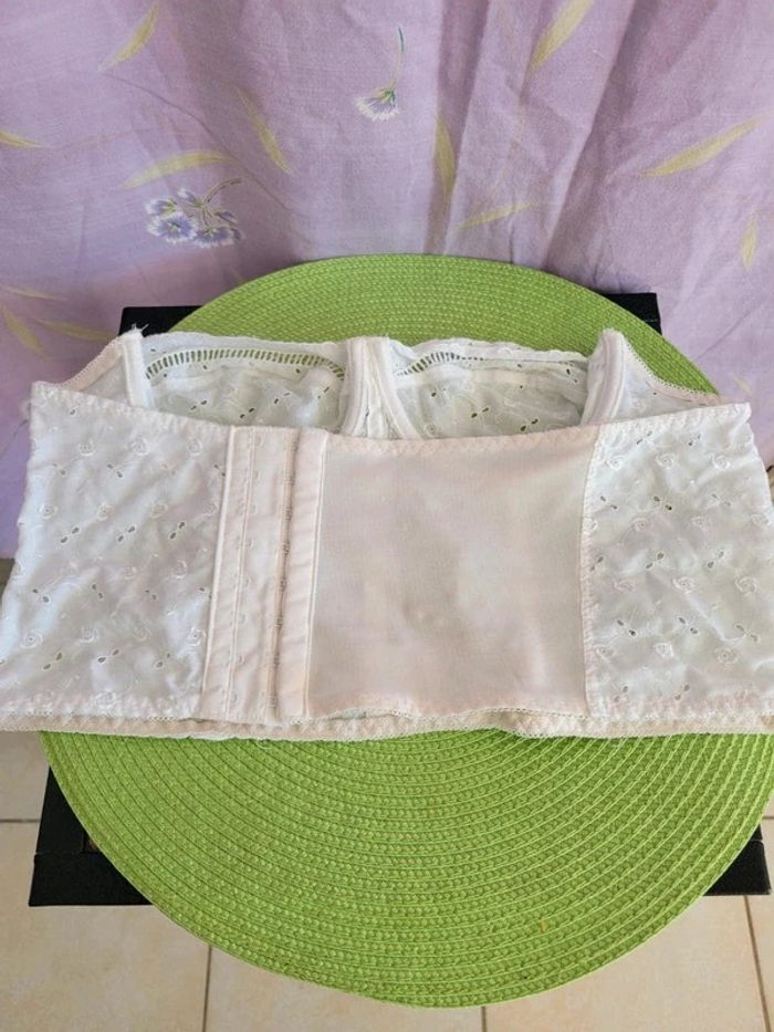 Bustier broderie anglaise T3840 - photo numéro 2