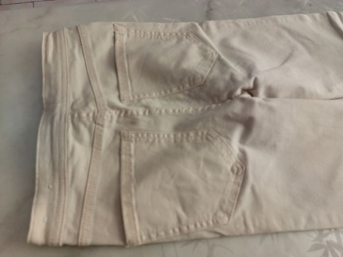 Pantalon coton crème - photo numéro 3