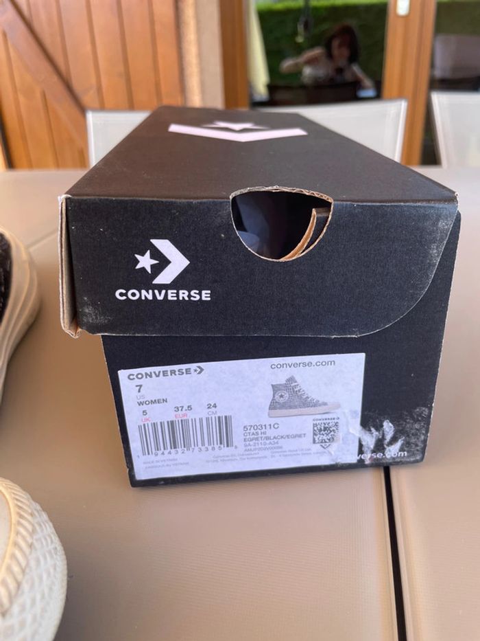 Converse montantes velours pointure 37,5 - photo numéro 6
