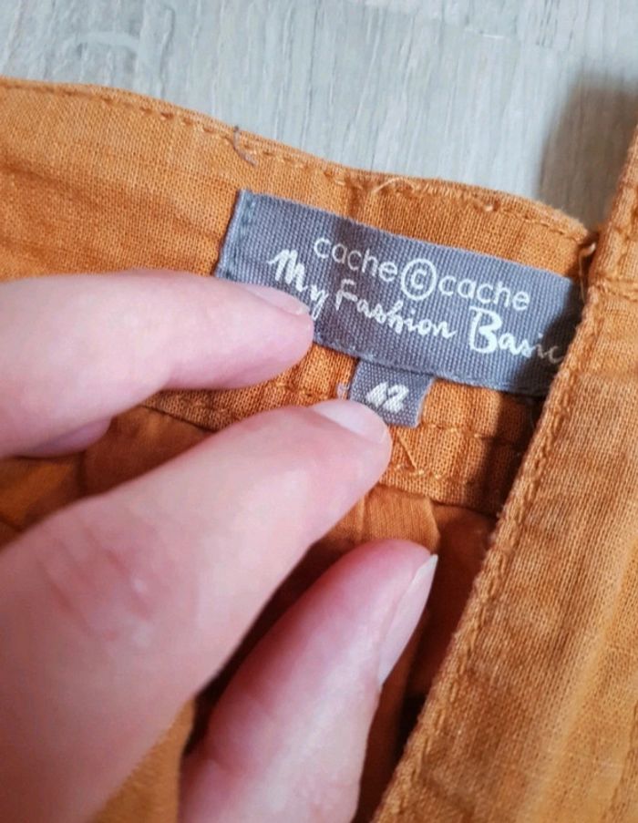 Jupe femme / jupe 42/ jupe cache cache / jupe couleur moutardes - photo numéro 2