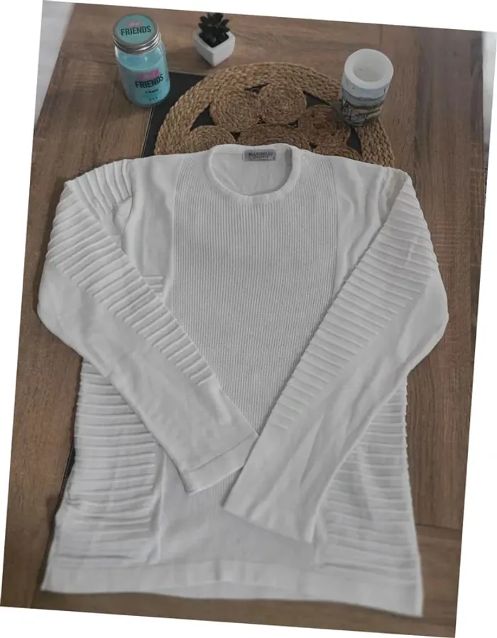 Pull blanc Taille XL