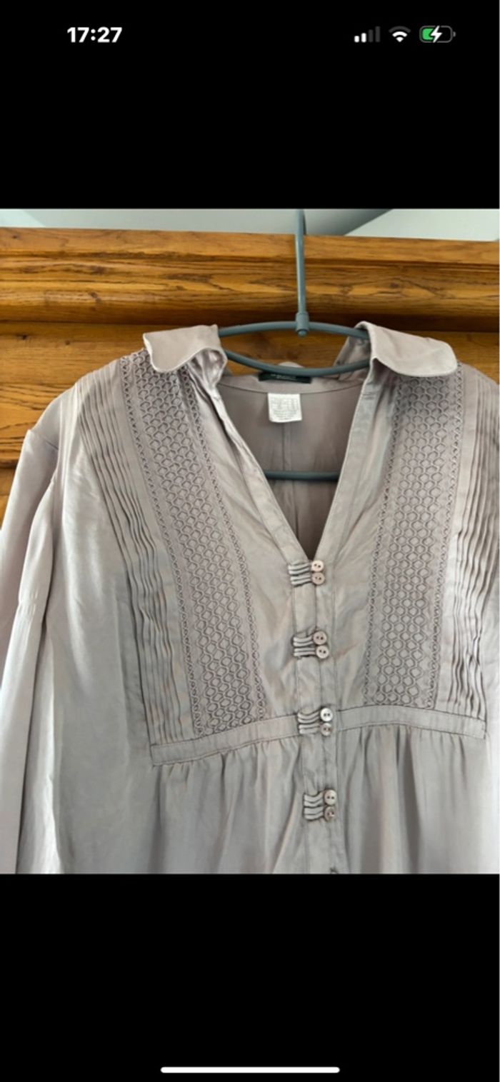 Chemise vintage en soie - photo numéro 5