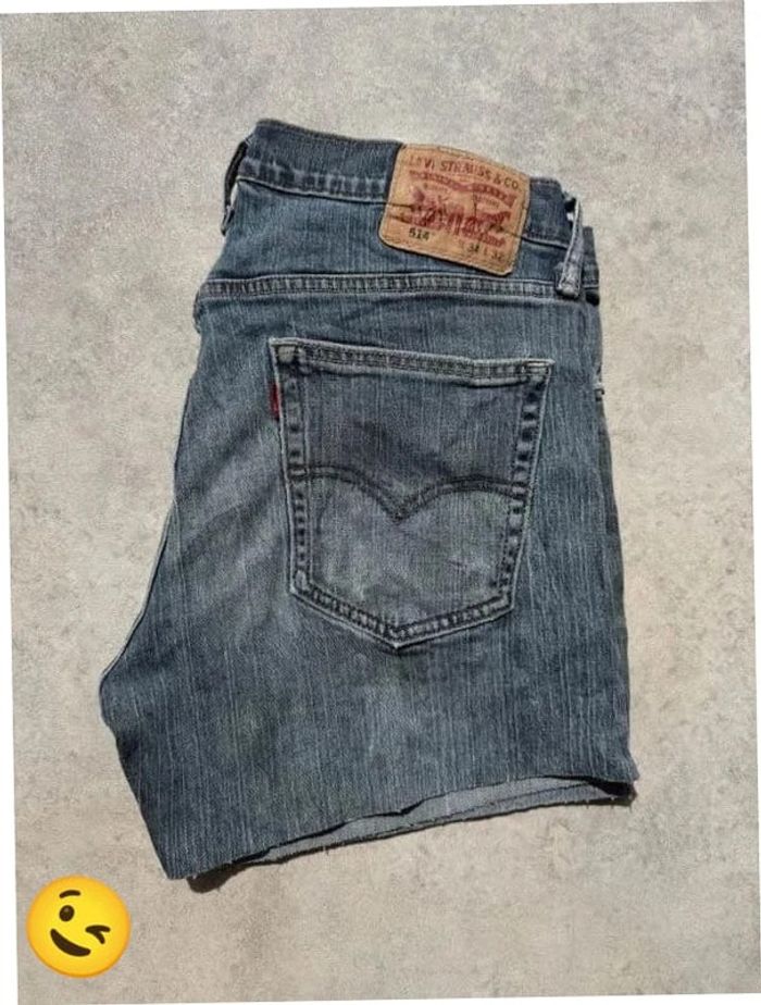 Short Levi's 514 W34 FR44 Bleu Femme Women #SHO121