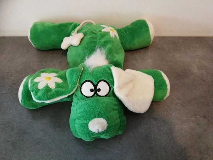 Peluche doudou chien hippie tout doux 45 cm