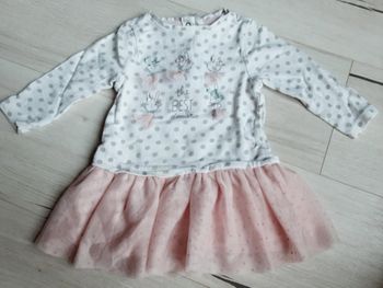 Vêtement bébé fille robe à tulles lapins danseuses Orchestra 9 mois