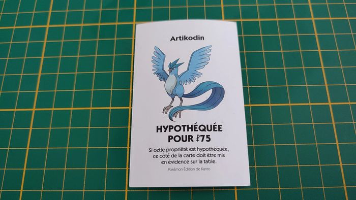 Carte Artikodin pièce détachée jeu de société Monopoly Pokémon édition de Kanto #C43 - photo numéro 2