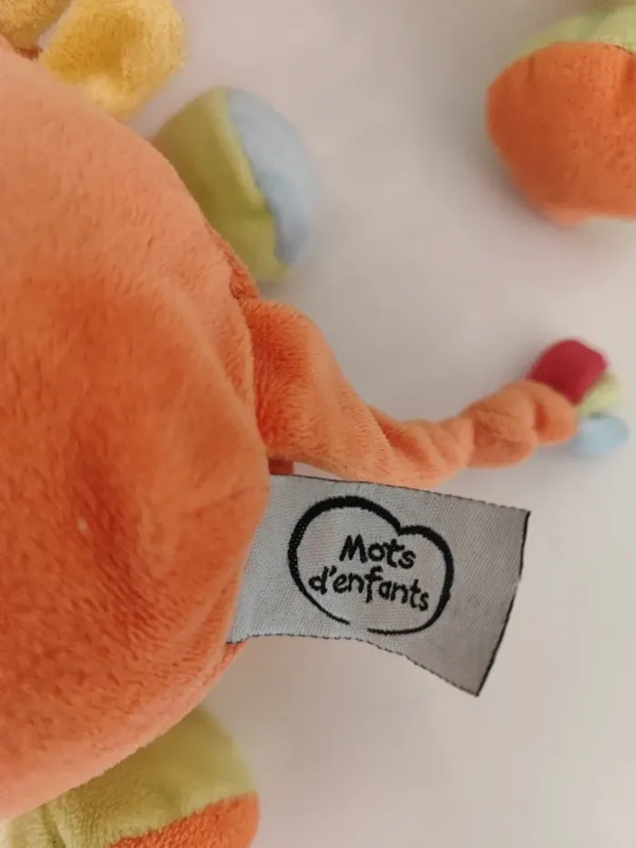 Doudou girafe mots d'enfants - photo numéro 3