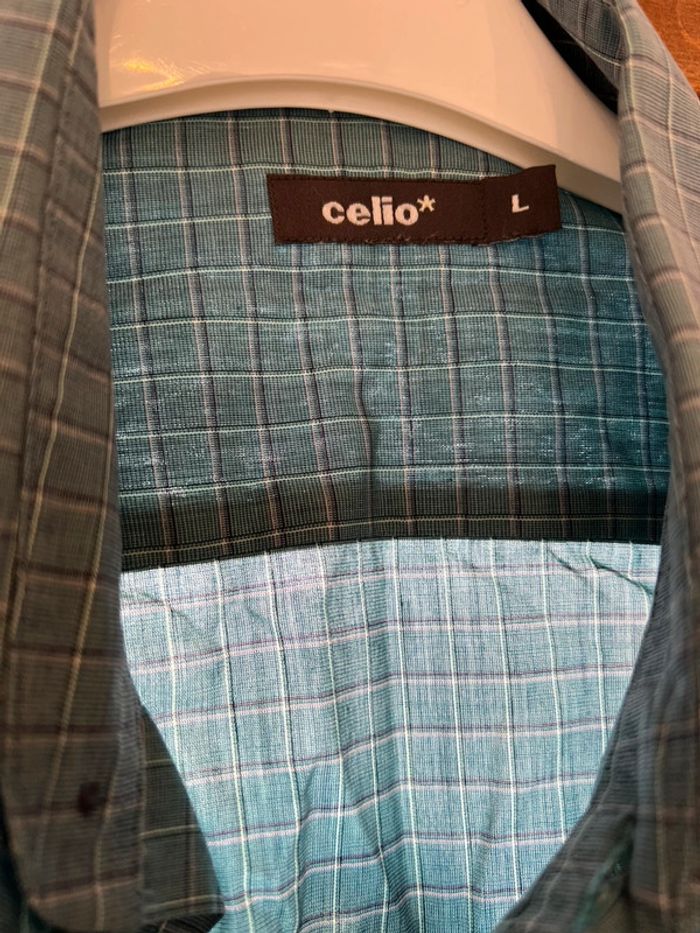 Chemise à carreaux homme Celio taille L - photo numéro 3