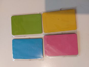 lot de 4 plaques aimantées de couleurs