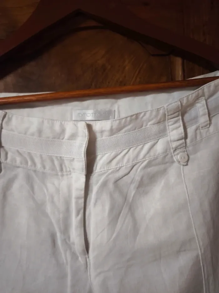 Pantalon lin blanc - photo numéro 2