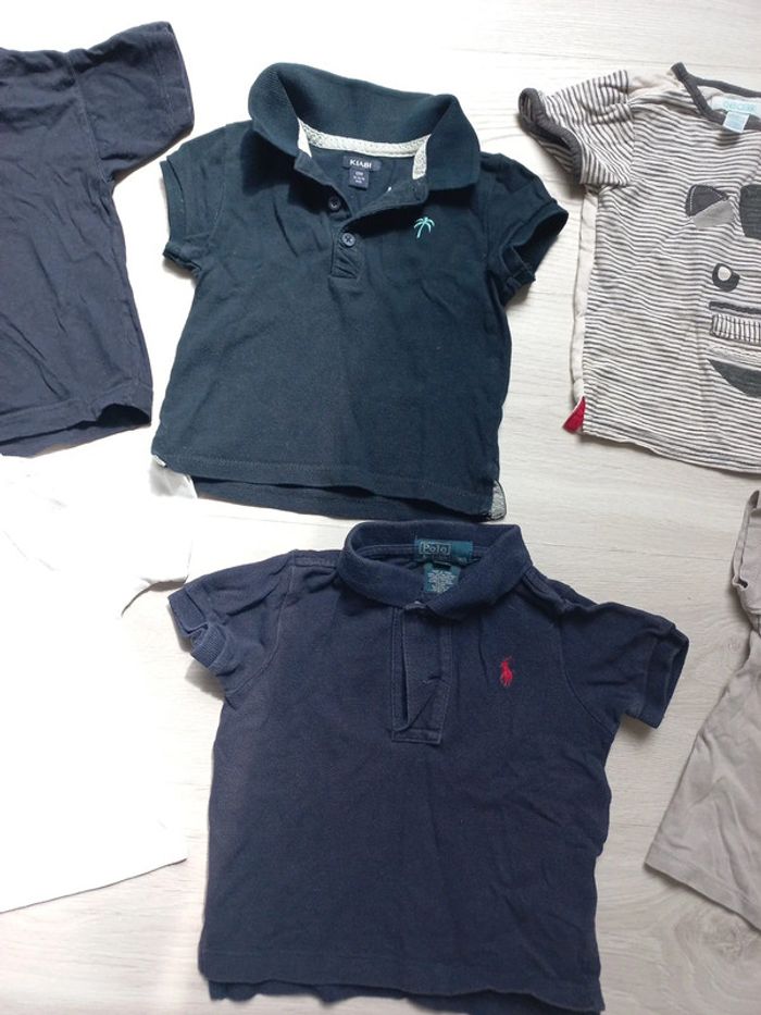 Lot de 6 polos et tee-shirts 12 mois - photo numéro 3