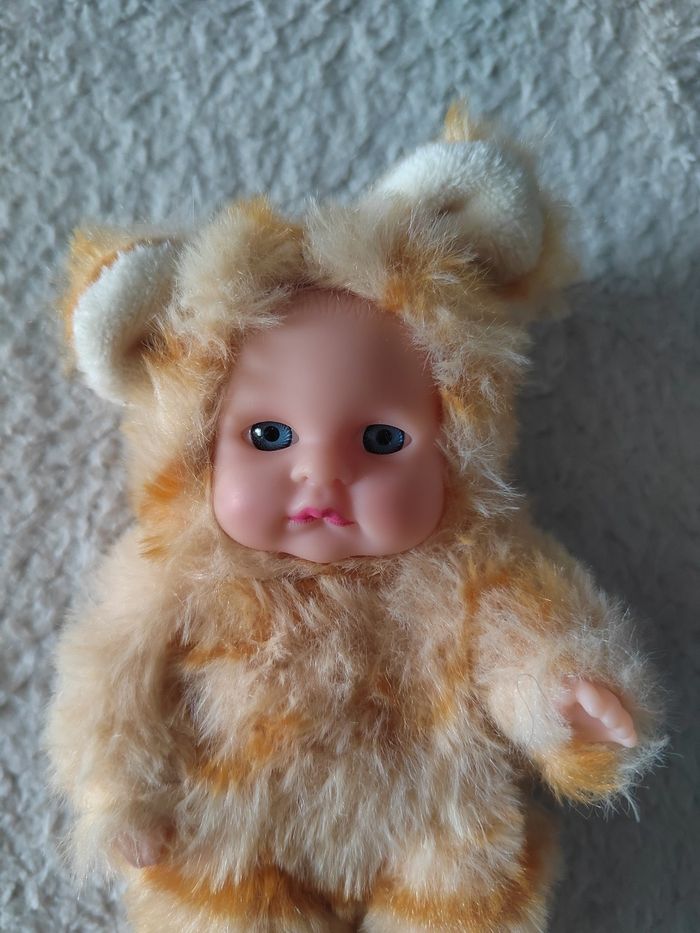 Mini poupon 14 cm – pyjama Pilou-Pilou ours 🧸 | poupée bébé mignonh - photo numéro 2