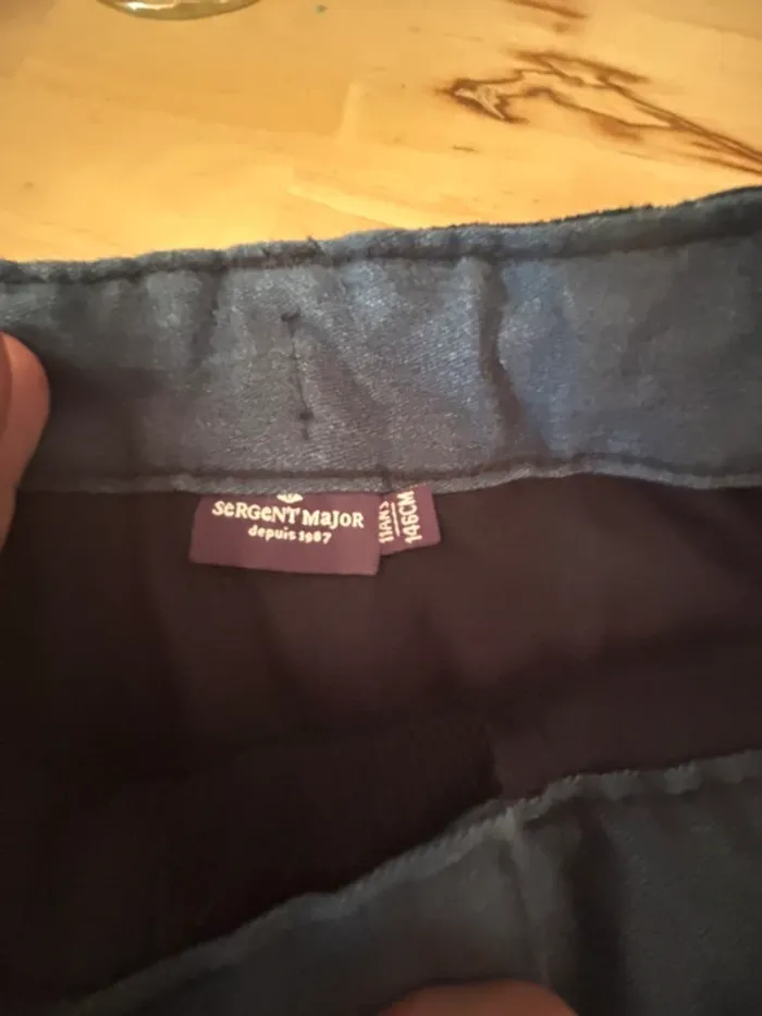 Pantalon en velours bleu marine • Sergent Major • 11 ans - photo numéro 3