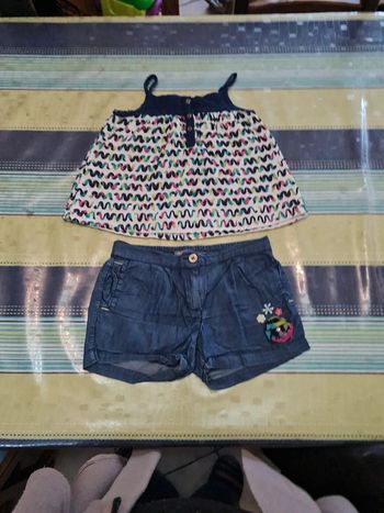 Ensemble short debardeur tunique 4 ans