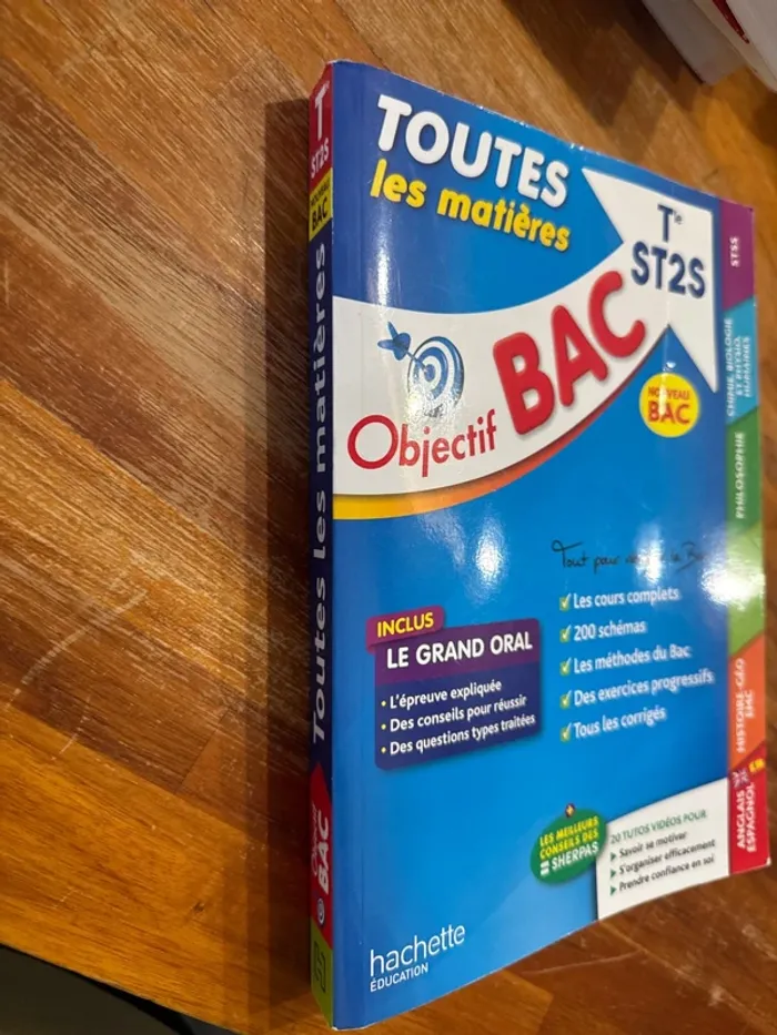 Livre toutes les matières ST 2 S. Objectif bac. - photo numéro 2
