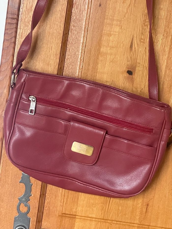 Petit sac bordeaux - photo numéro 2