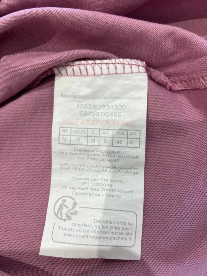 Teeshirt rose camaïeu - photo numéro 4